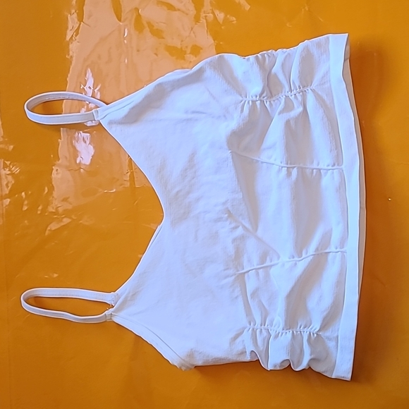 Free people good karma ruched cropped tank white - Picture 3 of 7